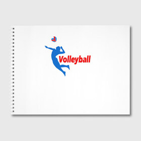 Альбом для рисования с принтом Волейбол 31 , 100% бумага
 | матовая бумага, плотность 200 мг. | volleyball | волейбол