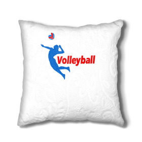 Подушка 3D с принтом Волейбол 31 , наволочка – 100% полиэстер, наполнитель – холлофайбер (легкий наполнитель, не вызывает аллергию). | состоит из подушки и наволочки. Наволочка на молнии, легко снимается для стирки | Тематика изображения на принте: volleyball | волейбол