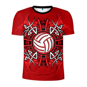 Мужская футболка 3D спортивная с принтом Волейбол 34 , 100% полиэстер с улучшенными характеристиками | приталенный силуэт, круглая горловина, широкие плечи, сужается к линии бедра | volleyball | волейбол