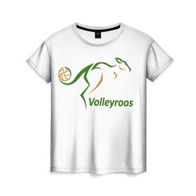 Женская футболка 3D с принтом Волейбол 71 , 100% полиэфир ( синтетическое хлопкоподобное полотно) | прямой крой, круглый вырез горловины, длина до линии бедер | 