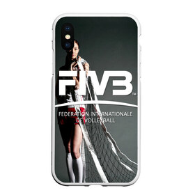 Чехол для iPhone XS Max матовый с принтом Волейбол 80 , Силикон | Область печати: задняя сторона чехла, без боковых панелей | fiv3 | volleyball | волейбол