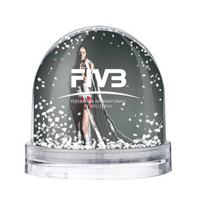 Снежный шар с принтом Волейбол 80 , Пластик | Изображение внутри шара печатается на глянцевой фотобумаге с двух сторон | fiv3 | volleyball | волейбол