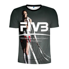 Мужская футболка 3D спортивная с принтом Волейбол 80 , 100% полиэстер с улучшенными характеристиками | приталенный силуэт, круглая горловина, широкие плечи, сужается к линии бедра | fiv3 | volleyball | волейбол