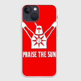 Чехол для iPhone 13 mini с принтом Dark Souls 4 ,  |  | dark souls | praise the sun | you died | дарк соулс