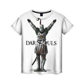 Женская футболка 3D с принтом Dark Souls 14 , 100% полиэфир ( синтетическое хлопкоподобное полотно) | прямой крой, круглый вырез горловины, длина до линии бедер | 