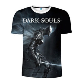 Мужская футболка 3D спортивная с принтом Dark Souls 15 , 100% полиэстер с улучшенными характеристиками | приталенный силуэт, круглая горловина, широкие плечи, сужается к линии бедра | Тематика изображения на принте: dark souls | praise the sun | you died | дарк соулс