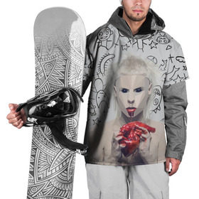 Накидка на куртку 3D с принтом Die Antwoord , 100% полиэстер |  | Тематика изображения на принте: 