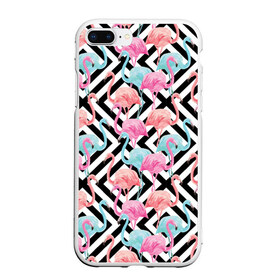 Чехол для iPhone 7Plus/8 Plus матовый с принтом Flamingo , Силикон | Область печати: задняя сторона чехла, без боковых панелей | flamingo
