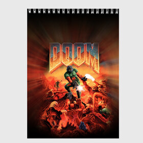 Скетчбук с принтом Doom 1993 , 100% бумага
 | 48 листов, плотность листов — 100 г/м2, плотность картонной обложки — 250 г/м2. Листы скреплены сверху удобной пружинной спиралью | Тематика изображения на принте: 