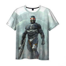 Мужская футболка 3D с принтом Crysis , 100% полиэфир | прямой крой, круглый вырез горловины, длина до линии бедер | крайзис | пророк