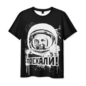 Мужская футболка 3D с принтом Я - русский , 100% полиэфир | прямой крой, круглый вырез горловины, длина до линии бедер | россия