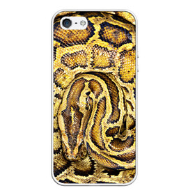 Чехол для iPhone 5/5S матовый с принтом Змея , Силикон | Область печати: задняя сторона чехла, без боковых панелей | Тематика изображения на принте: snake | анаконда | гадюка | змеиная | змея | кобра | кожа | кожура | удав | уж | червь | червяк | яд