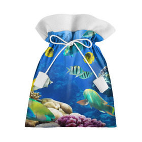 Подарочный 3D мешок с принтом Дайвинг , 100% полиэстер | Размер: 29*39 см | дайвинг | египет | каникулы | коралловый риф | крабы | красное море | море | морские обитатели | океан | отдых | отпуск | подводные красоты | приключение | рыбки | рыбы | туризм