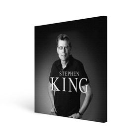 Холст квадратный с принтом Стивен Кинг , 100% ПВХ |  | stephen king | стивен кинг