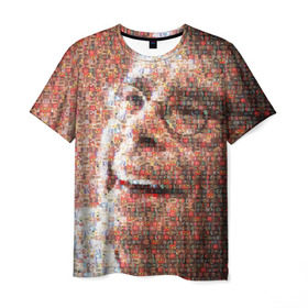 Мужская футболка 3D с принтом Стивен Кинг 5 , 100% полиэфир | прямой крой, круглый вырез горловины, длина до линии бедер | Тематика изображения на принте: stephen king | стивен кинг