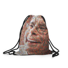 Рюкзак-мешок 3D с принтом Стивен Кинг 5 , 100% полиэстер | плотность ткани — 200 г/м2, размер — 35 х 45 см; лямки — толстые шнурки, застежка на шнуровке, без карманов и подкладки | stephen king | стивен кинг