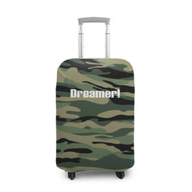 Чехол для чемодана 3D с принтом Dreamer! , 86% полиэфир, 14% спандекс | двустороннее нанесение принта, прорези для ручек и колес | camo | камо | камуфляж | мечтатель