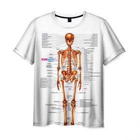 Мужская футболка 3D с принтом Шпаргалки , 100% полиэфир | прямой крой, круглый вырез горловины, длина до линии бедер | шпаргалка