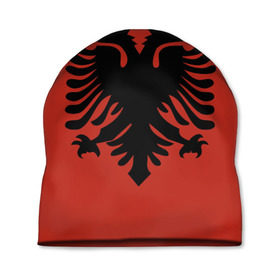 Шапка 3D с принтом Сборная Албания , 100% полиэстер | универсальный размер, печать по всей поверхности изделия | футбол