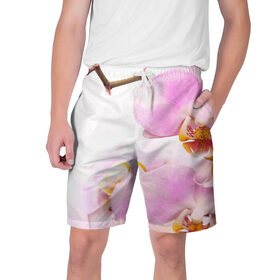 Мужские шорты 3D с принтом Цветы ,  полиэстер 100% | прямой крой, два кармана без застежек по бокам. Мягкая трикотажная резинка на поясе, внутри которой широкие завязки. Длина чуть выше колен | весна | лето | цветок | цветы