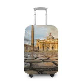 Чехол для чемодана 3D с принтом Италия (Рим) , 86% полиэфир, 14% спандекс | двустороннее нанесение принта, прорези для ручек и колес | europe | italy | rome | vatican | архитектура | ватикан | европа | ес | италия | обелиск | папа римский | площадь святого петра | рим | собор