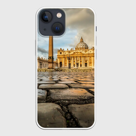 Чехол для iPhone 13 mini с принтом Италия (Рим) ,  |  | europe | italy | rome | vatican | архитектура | ватикан | европа | ес | италия | обелиск | папа римский | площадь святого петра | рим | собор