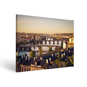 Холст прямоугольный с принтом Чехия (Прага) , 100% ПВХ |  | Тематика изображения на принте: czech republic | europe | prague | европа | ес | каникулы | мосты | отпуск | прага | туризм | хоккей | чехия