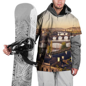 Накидка на куртку 3D с принтом Чехия (Прага) , 100% полиэстер |  | czech republic | europe | prague | европа | ес | каникулы | мосты | отпуск | прага | туризм | хоккей | чехия