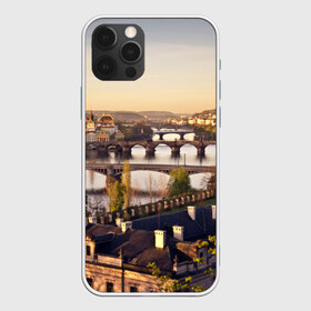 Чехол для iPhone 12 Pro Max с принтом Чехия (Прага) , Силикон |  | Тематика изображения на принте: czech republic | europe | prague | европа | ес | каникулы | мосты | отпуск | прага | туризм | хоккей | чехия