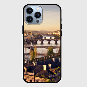 Чехол для iPhone 13 Pro Max с принтом Чехия (Прага) ,  |  | Тематика изображения на принте: czech republic | europe | prague | европа | ес | каникулы | мосты | отпуск | прага | туризм | хоккей | чехия