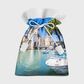 Подарочный 3D мешок с принтом Италия , 100% полиэстер | Размер: 29*39 см | europe | italy | вода | европа | ес | италия | каникулы | катера | отдых | отпуск | пляж | солнце | туризм