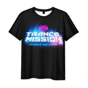 Мужская футболка 3D с принтом Trancemission 2 , 100% полиэфир | прямой крой, круглый вырез горловины, длина до линии бедер | trancemission |   |  trance mission | транс миссия | трансмиссия
