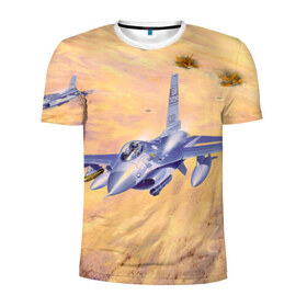Мужская футболка 3D спортивная с принтом Самолет , 100% полиэстер с улучшенными характеристиками | приталенный силуэт, круглая горловина, широкие плечи, сужается к линии бедра | ввс | небо | полет | самолет