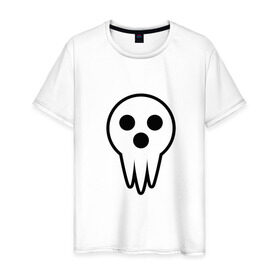 Мужская футболка хлопок с принтом Soul eater , 100% хлопок | прямой крой, круглый вырез горловины, длина до линии бедер, слегка спущенное плечо. | пожиратель душ