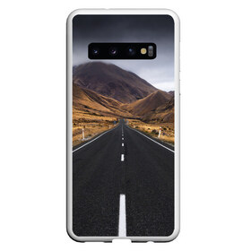 Чехол для Samsung Galaxy S10 с принтом Пейзаж горная трасса , Силикон | Область печати: задняя сторона чехла, без боковых панелей | горы | дорога | пейзаж | природа | трасса | фото