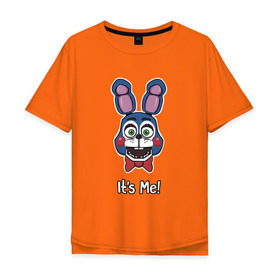 Мужская футболка хлопок Oversize с принтом Бонни Bonnie The Bunny , 100% хлопок | свободный крой, круглый ворот, “спинка” длиннее передней части | golden freddy | бонни bonnie the bunny | пять ночей у фредди | фнаф