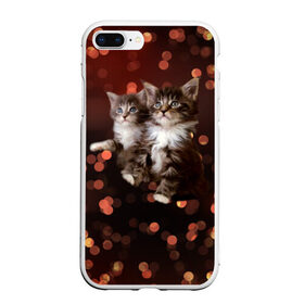 Чехол для iPhone 7Plus/8 Plus матовый с принтом Котята , Силикон | Область печати: задняя сторона чехла, без боковых панелей | киска | кот | котёнок | кошка | прикольные картинки