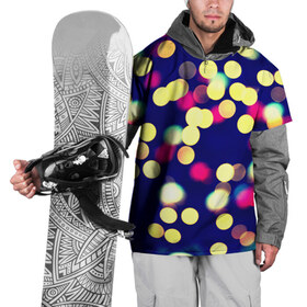 Накидка на куртку 3D с принтом Блики , 100% полиэстер |  | Тематика изображения на принте: горошек | круги | пятна