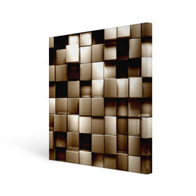 Холст квадратный с принтом Кубики , 100% ПВХ |  | Тематика изображения на принте: серый | текстура