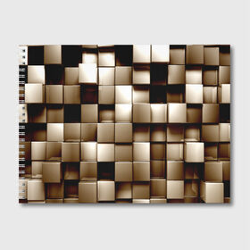 Альбом для рисования с принтом Кубики , 100% бумага
 | матовая бумага, плотность 200 мг. | серый | текстура