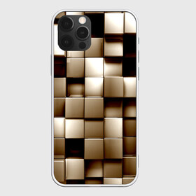 Чехол для iPhone 12 Pro Max с принтом Кубики , Силикон |  | Тематика изображения на принте: серый | текстура
