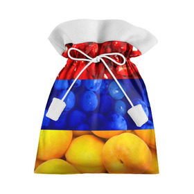 Подарочный 3D мешок с принтом Флаг Армении , 100% полиэстер | Размер: 29*39 см | армения | гранат | персик | слива | страны | флаг армении | фрукты