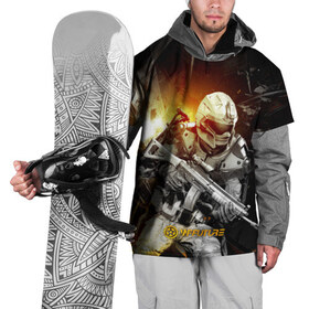 Накидка на куртку 3D с принтом WFFuture Exo Future Soldier , 100% полиэстер |  | 