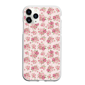 Чехол для iPhone 11 Pro матовый с принтом Fashion sweet flower , Силикон |  | паттерны | розовый | розы | узор
