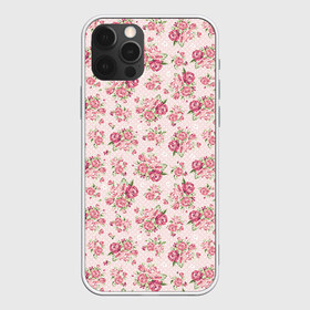 Чехол для iPhone 12 Pro Max с принтом Fashion sweet flower , Силикон |  | Тематика изображения на принте: паттерны | розовый | розы | узор