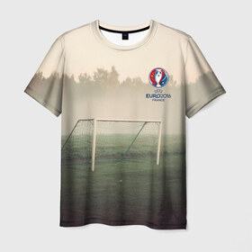 Мужская футболка 3D с принтом Евро 2016 03 (Ворота) , 100% полиэфир | прямой крой, круглый вырез горловины, длина до линии бедер | евро 2016