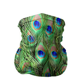 Бандана-труба 3D с принтом Life is beautiful , 100% полиэстер, ткань с особыми свойствами — Activecool | плотность 150‒180 г/м2; хорошо тянется, но сохраняет форму | павлин | паттерн | перья | текстура