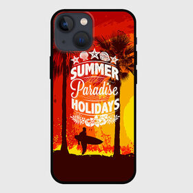 Чехол для iPhone 13 mini с принтом Summer Surf 2 ,  |  | Тематика изображения на принте: beach | party | summer | swag | trend | вечеринка | лето | популярное | сваг | свег | тренд | хит