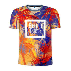 Мужская футболка 3D спортивная с принтом Beach Party , 100% полиэстер с улучшенными характеристиками | приталенный силуэт, круглая горловина, широкие плечи, сужается к линии бедра | beach | party | summer | trend | вечеринка | лето | популярное | тренд | хит