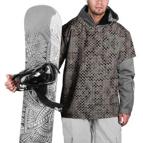 Накидка на куртку 3D с принтом Кольчуга , 100% полиэстер |  | Тематика изображения на принте: броня | железо | металл | текстура